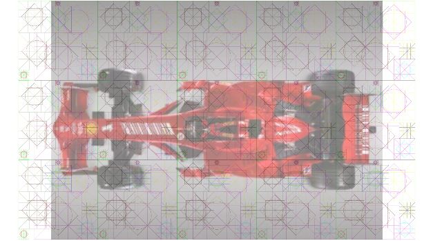 Ferrari F1 2008 specchiata + Diagram.