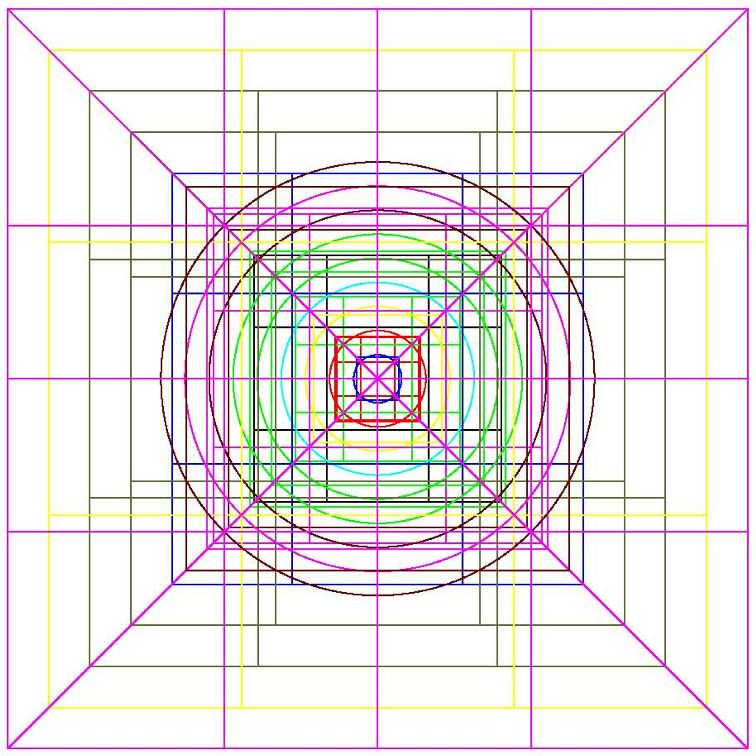 Disegno Nove quadrature del cerchio