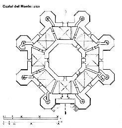 Castel del Monte planimetria