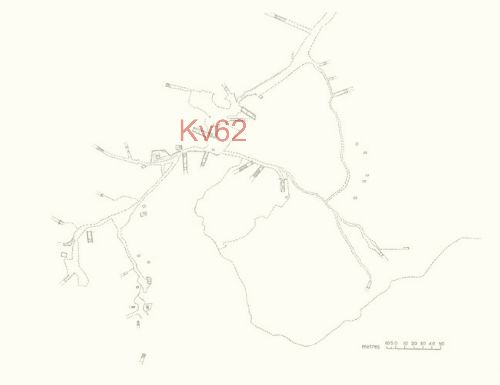 Pianta Valle dei Re KV62 Tuthankamon